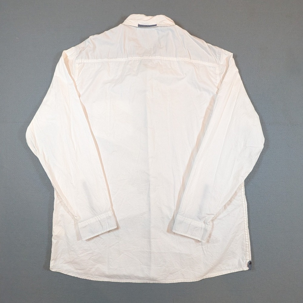 Carbon 2 Cobalt Button Up Shirt Mens LT White Long Sleeve Cotton Casual - Picture 3 of 7